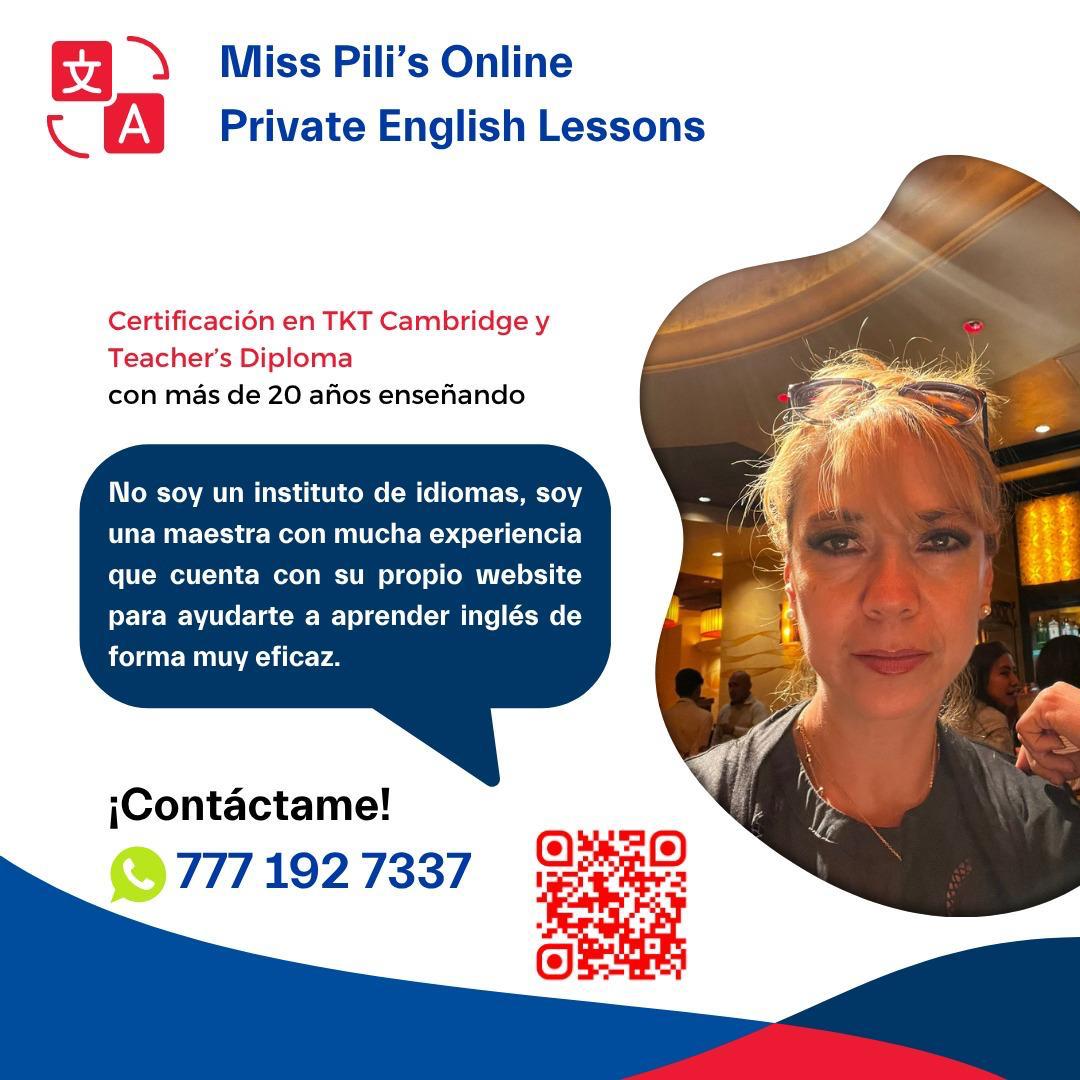 Miss Pili - Online Private English Lessons (imagen principal)